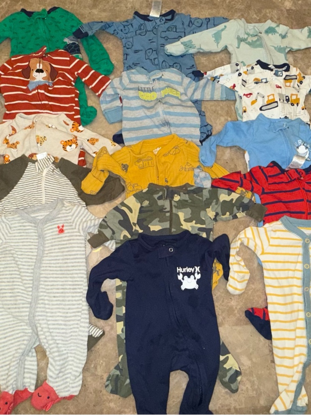 Baby Boy nb Clothing Lot 15 Pieces Different Brands Newborn